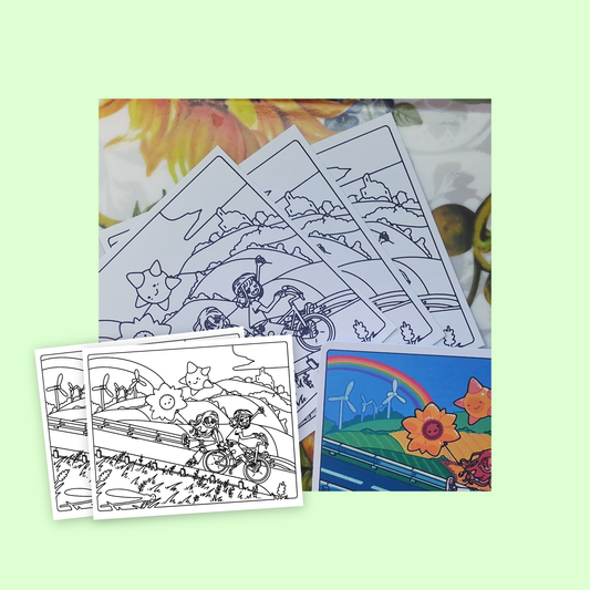 (Feuilles à colorier) Kikito's Mail Club - Édition de Juin #003