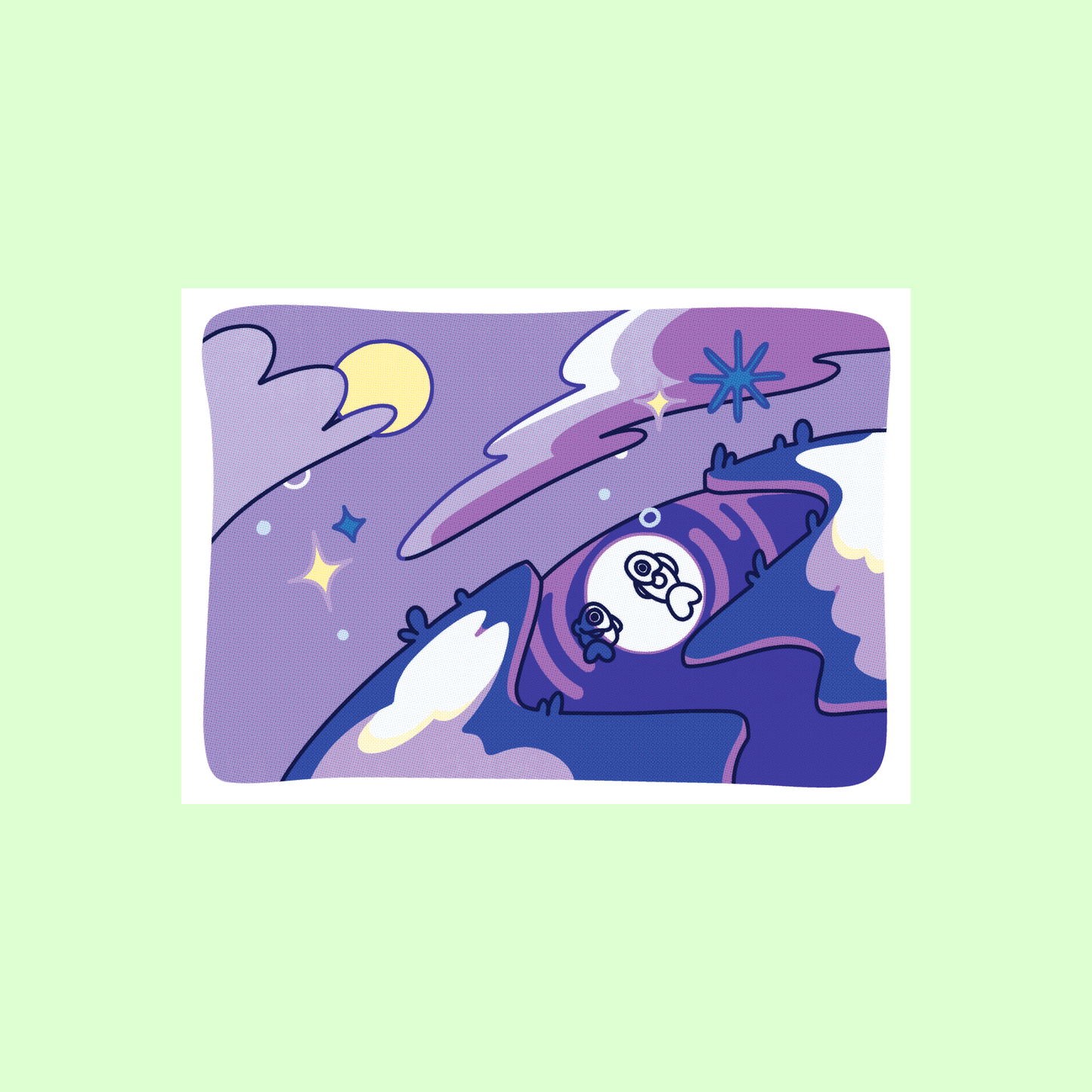 (PRINT) Lune d'Hiver